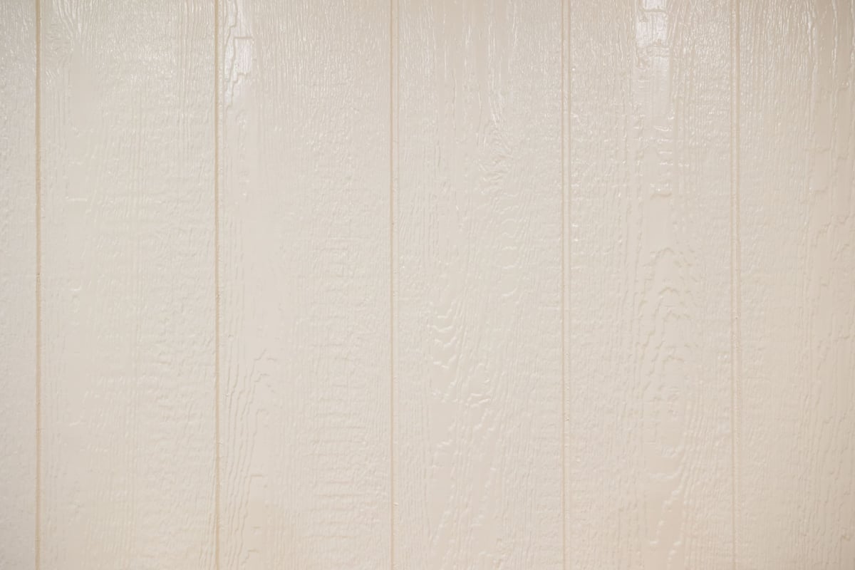 Close up of white wall in basement remodel